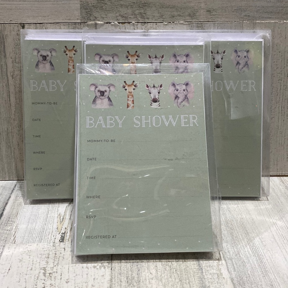 NWT 48 baby shower invitations by Bella Bug.